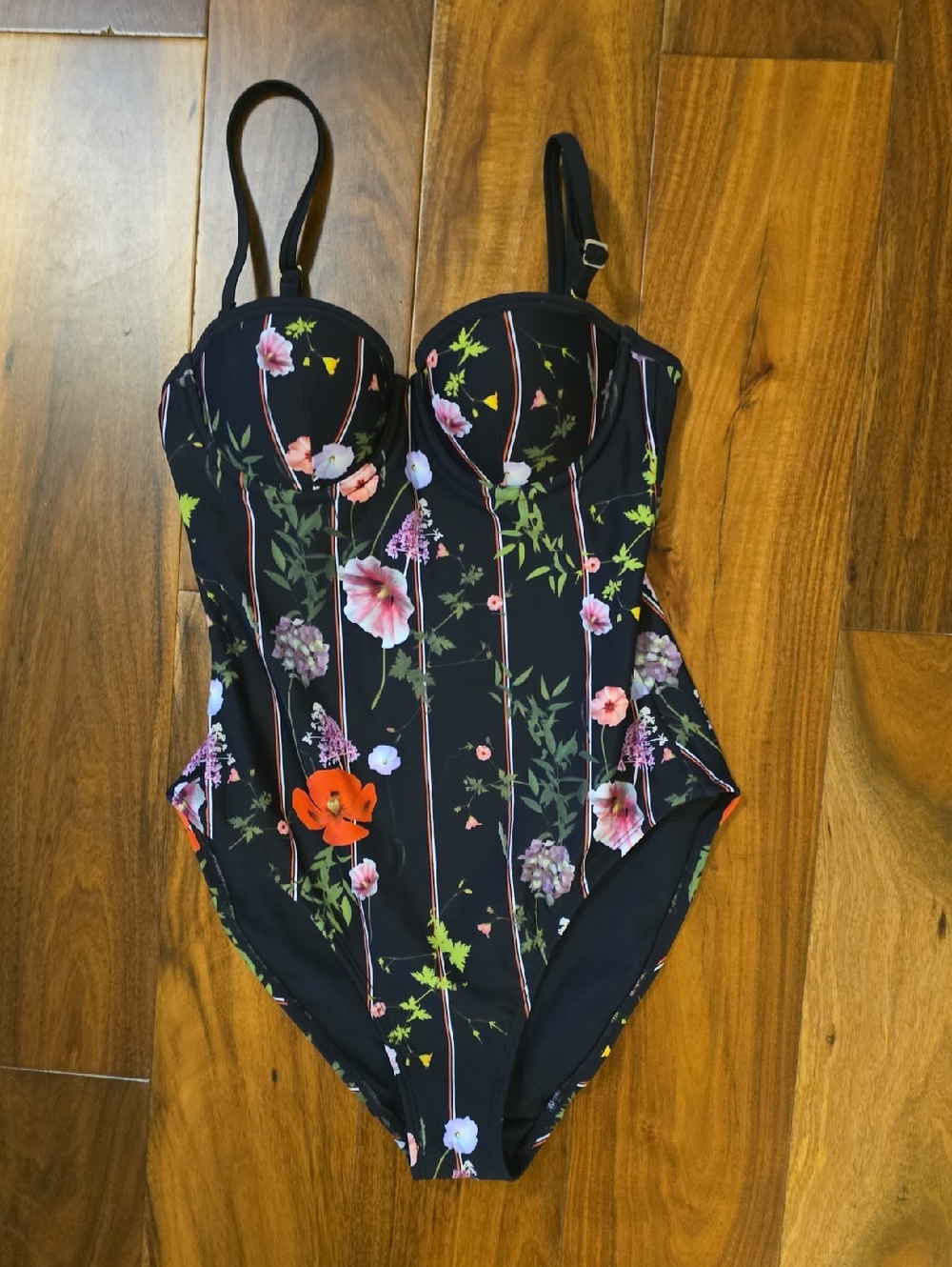 Ted Baker Black Logo Swim Top